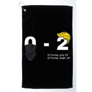 Trump Golf Course Gunshots 02 Trump Is Safe Platinum Collection Golf Towel