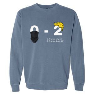 Trump Golf Course Gunshots 02 Trump Is Safe Garment-Dyed Sweatshirt