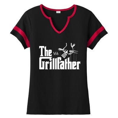 The Grillfather Cool Gift Ladies Halftime Notch Neck Tee