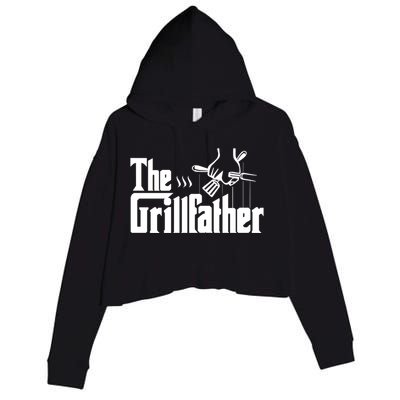 The Grillfather Cool Gift Crop Fleece Hoodie