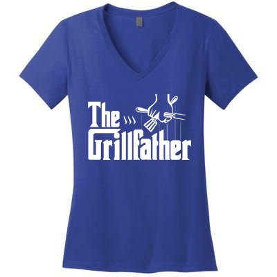 The Grillfather Cool Gift Women's V-Neck T-Shirt