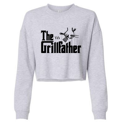 The Grillfather Cool Gift Cropped Pullover Crew