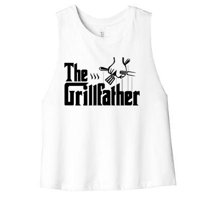 The Grillfather Cool Gift Women's Racerback Cropped Tank