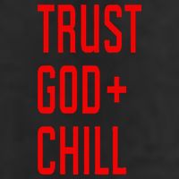 Trust God Chill Funny Christian 7 Panel Mesh Trucker Snapback Hat