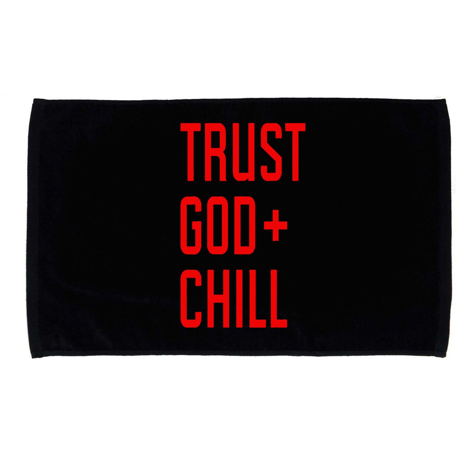 Trust God Chill Funny Christian Microfiber Hand Towel
