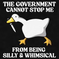 The Government Cannot Stop Me From Being Silly And Whimsical Ladies PosiCharge Tri-Blend Wicking Tank