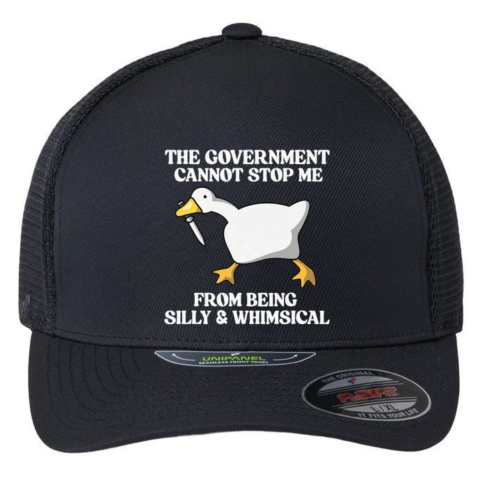 The Government Cannot Stop Me From Being Silly And Whimsical Flexfit Unipanel Trucker Cap