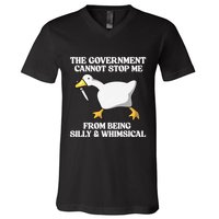 The Government Cannot Stop Me From Being Silly And Whimsical V-Neck T-Shirt