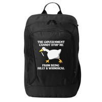 The Government Cannot Stop Me From Being Silly And Whimsical City Backpack