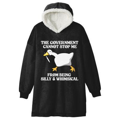 The Government Cannot Stop Me From Being Silly And Whimsical Hooded Wearable Blanket