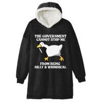 The Government Cannot Stop Me From Being Silly And Whimsical Hooded Wearable Blanket