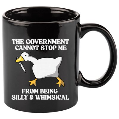 The Government Cannot Stop Me From Being Silly And Whimsical 11oz C Handle Ceramic Mug