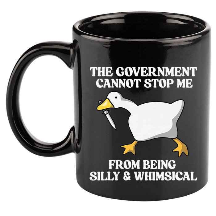 The Government Cannot Stop Me From Being Silly And Whimsical 11oz C Handle Ceramic Mug
