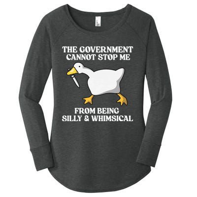 The Government Cannot Stop Me From Being Silly And Whimsical Women's Perfect Tri Tunic Long Sleeve Shirt