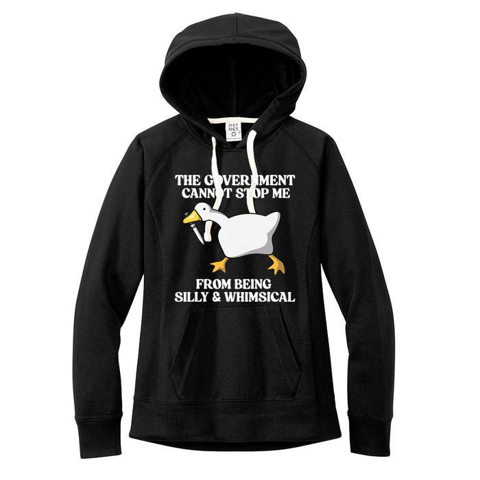 The Government Cannot Stop Me From Being Silly And Whimsical Women's Fleece Hoodie