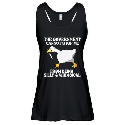 The Government Cannot Stop Me From Being Silly And Whimsical Ladies Essential Flowy Tank