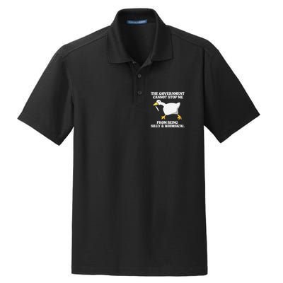 The Government Cannot Stop Me From Being Silly And Whimsical Dry Zone Grid Polo