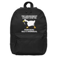 The Government Cannot Stop Me From Being Silly And Whimsical 16 in Basic Backpack