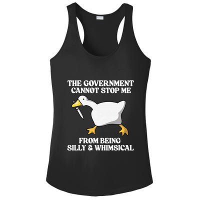 The Government Cannot Stop Me From Being Silly And Whimsical Ladies PosiCharge Competitor Racerback Tank