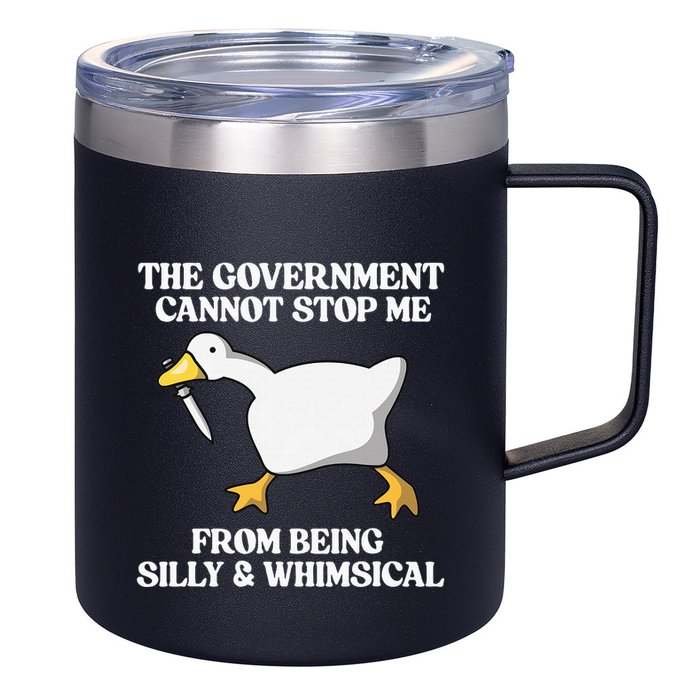 The Government Cannot Stop Me From Being Silly And Whimsical 12oz Stainless Steel Coffee Mug