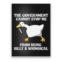 The Government Cannot Stop Me From Being Silly And Whimsical Poster