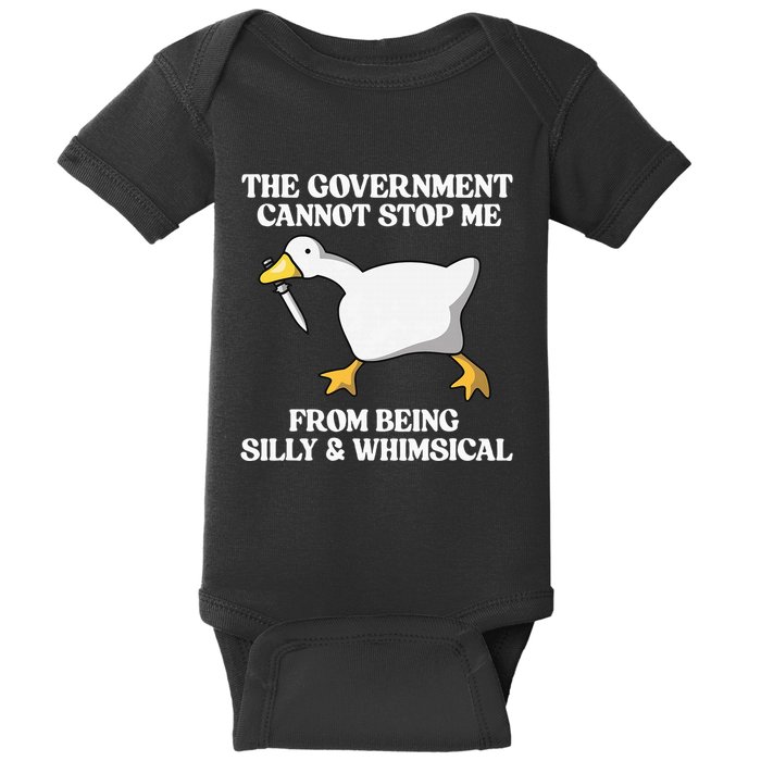The Government Cannot Stop Me From Being Silly And Whimsical Baby Bodysuit