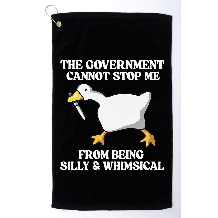 The Government Cannot Stop Me From Being Silly And Whimsical Golf Towel