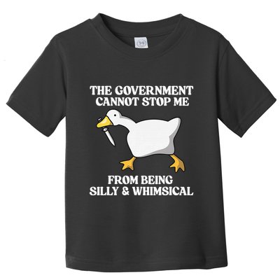 The Government Cannot Stop Me From Being Silly And Whimsical Toddler T-Shirt