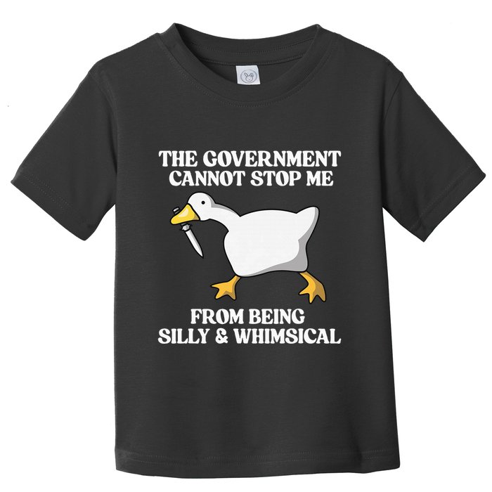 The Government Cannot Stop Me From Being Silly And Whimsical Toddler T-Shirt