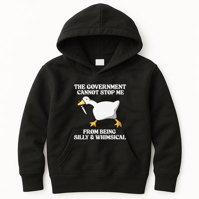 The Government Cannot Stop Me From Being Silly And Whimsical Kids Hoodie