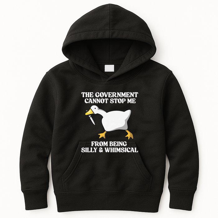 The Government Cannot Stop Me From Being Silly And Whimsical Kids Hoodie