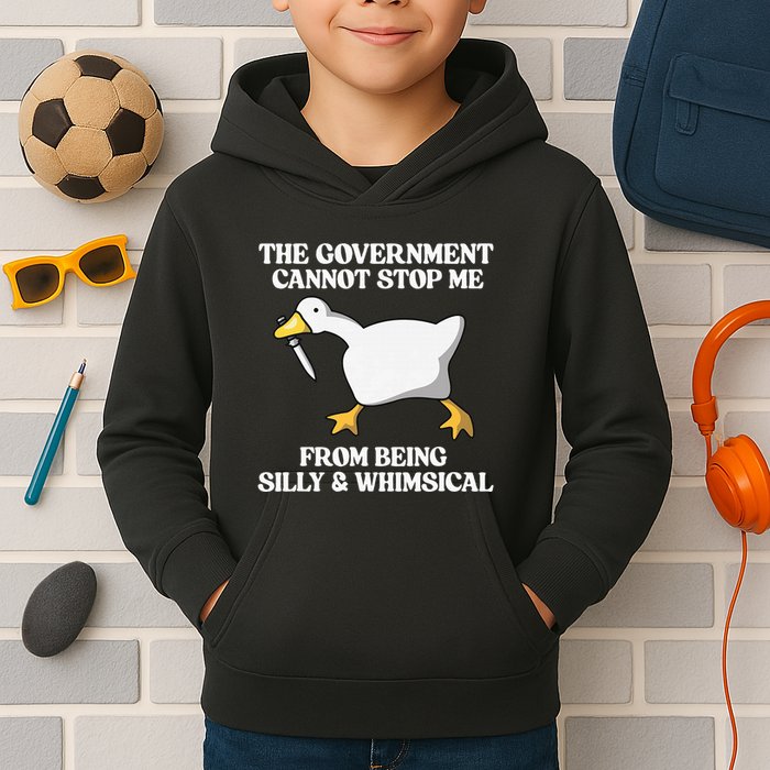 The Government Cannot Stop Me From Being Silly And Whimsical Kids Hoodie