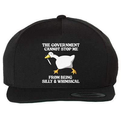 The Government Cannot Stop Me From Being Silly And Whimsical Wool Snapback Cap