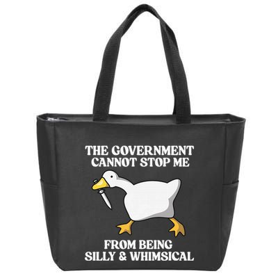 The Government Cannot Stop Me From Being Silly And Whimsical Zip Tote Bag