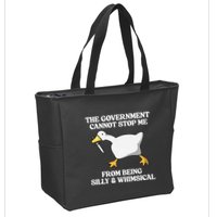 The Government Cannot Stop Me From Being Silly And Whimsical Zip Tote Bag