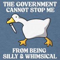 The Government Cannot Stop Me From Being Silly And Whimsical Garment-Dyed Sweatshirt