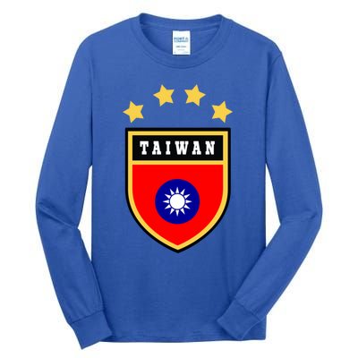 Taiwan Gift Coat Of Arms Tee Flag Souvenir Taipei Funny Gift Tall Long Sleeve T-Shirt