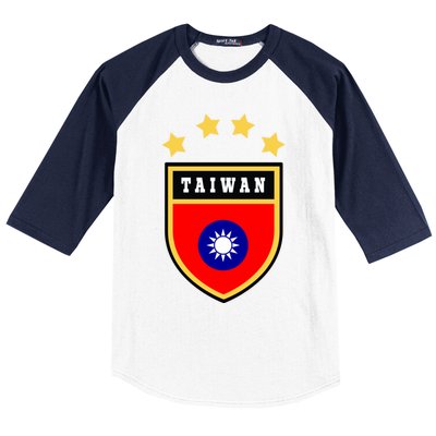 Taiwan Gift Coat Of Arms Tee Flag Souvenir Taipei Funny Gift Baseball Sleeve Shirt