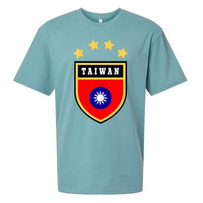 Taiwan Gift Coat Of Arms Tee Flag Souvenir Taipei Funny Gift Sueded Cloud Jersey T-Shirt