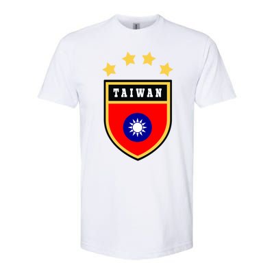 Taiwan Gift Coat Of Arms Tee Flag Souvenir Taipei Funny Gift Softstyle® CVC T-Shirt