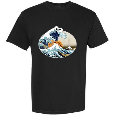 The Great Cookie Eating Wave Off Kanagawa Googly Garment-Dyed Heavyweight T-Shirt