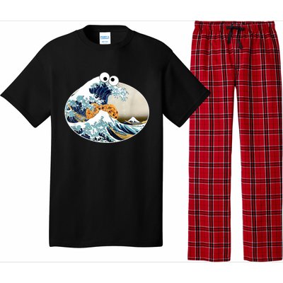 The Great Cookie Eating Wave Off Kanagawa Googly Pajama Set