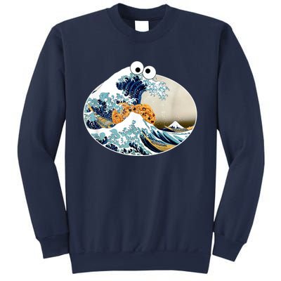 The Great Cookie Eating Wave Off Kanagawa Googly Sweatshirt