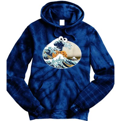 The Great Cookie Eating Wave Off Kanagawa Googly Tie Dye Hoodie