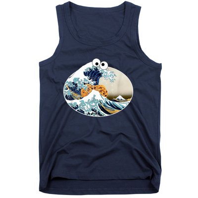 The Great Cookie Eating Wave Off Kanagawa Googly Tank Top