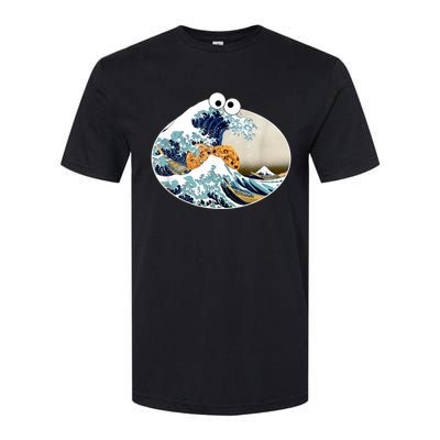 The Great Cookie Eating Wave Off Kanagawa Googly Softstyle CVC T-Shirt