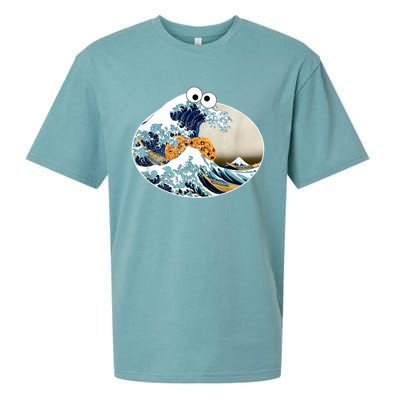 The Great Cookie Eating Wave Off Kanagawa Googly Sueded Cloud Jersey T-Shirt