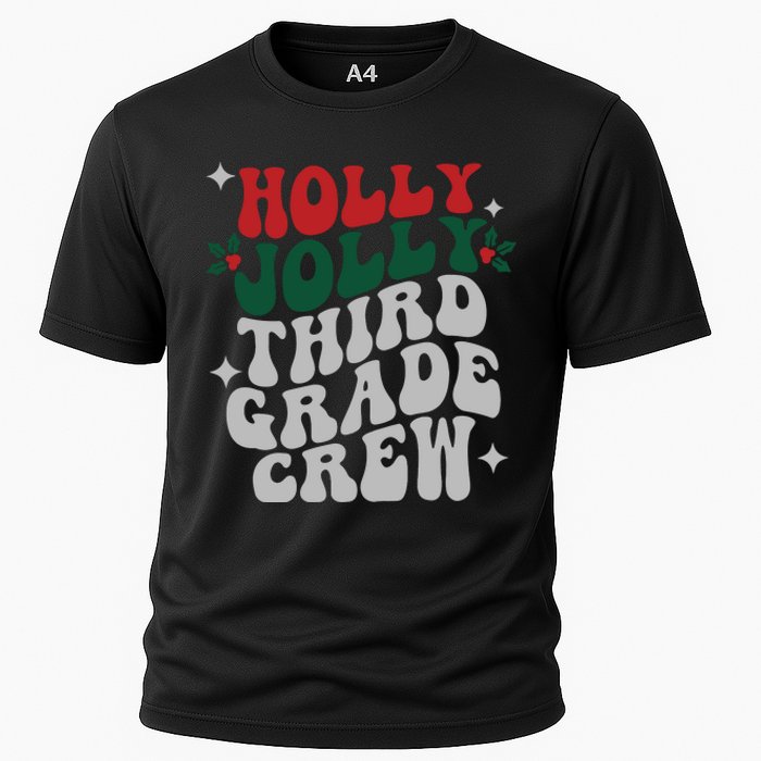 Third Grade Christmas Jolly Cooling Performance Crew T-Shirt