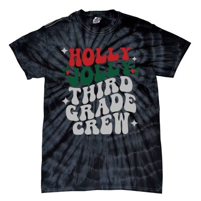 Third Grade Christmas Jolly Tie-Dye T-Shirt