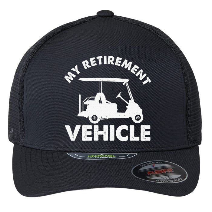 Team Golf Cart Funny Play Sports Golfer Flexfit Unipanel Trucker Cap